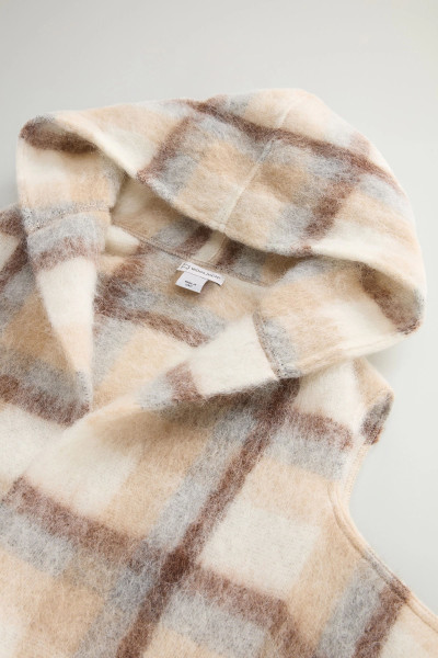 ŠÁL WOOLRICH HOODED WOOL CAPE SCARF - Fotografia č. 3