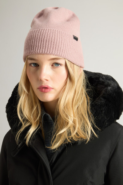 ČAPICA WOOLRICH CASHMERE RIBBED BEANIE - Fotografia č. 4