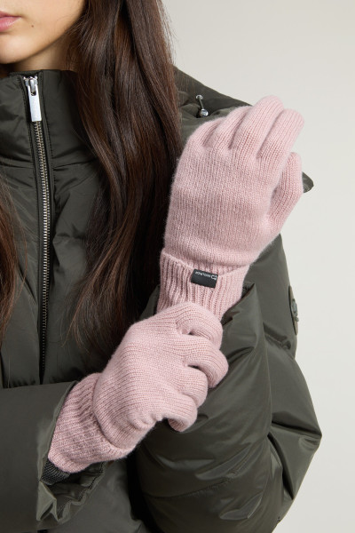 KESZTYŰ WOOLRICH CASHMERE RIBBED GLOVES - Kép 4