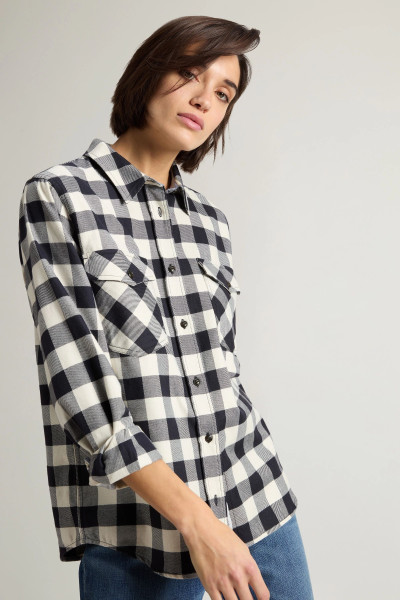 ING WOOLRICH MED WEIGHT FLANNEL SHIRT - Kép 4