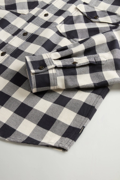 ING WOOLRICH MED WEIGHT FLANNEL SHIRT - Kép 7