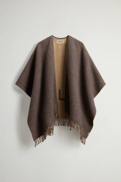 PONČO WOOLRICH PLAID LOGO CAPE - Fotografie č. 1