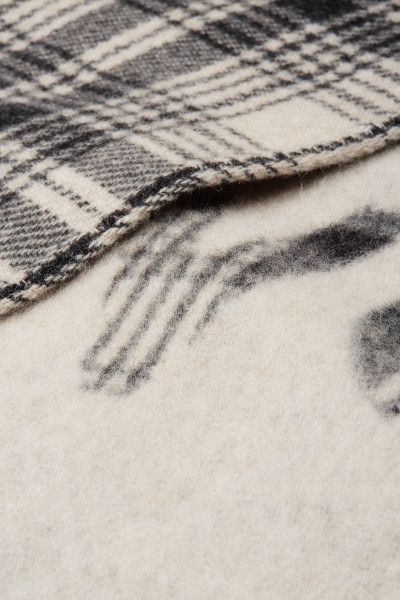 PONČO WOOLRICH PLAID LOGO CAPE - Fotografie č. 3