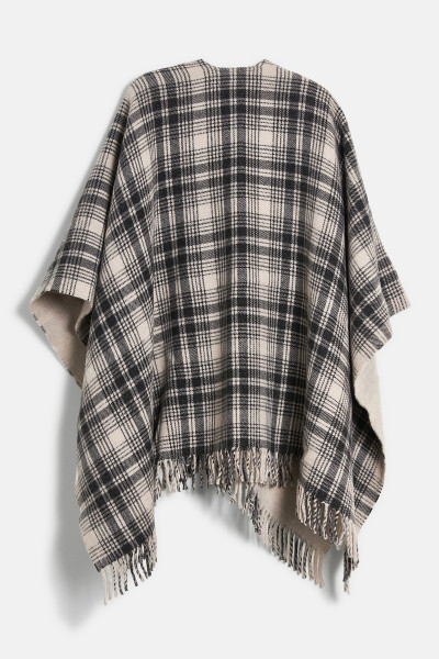 PONČO WOOLRICH PLAID LOGO CAPE - Fotografie č. 2
