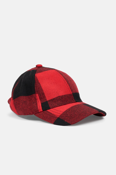 SAPKA WOOLRICH CHECK BASEBALL CAP - Kép 1