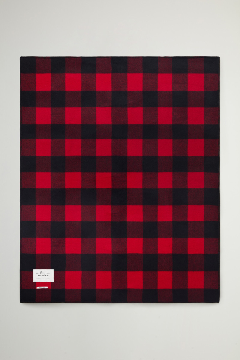 Levně Deka woolrich buffalo check throw red buffalo