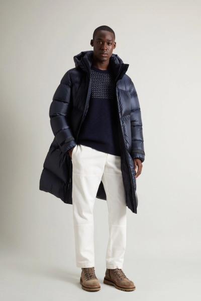 PULÓVER WOOLRICH BIRDEYE CREWNECK - Kép 2
