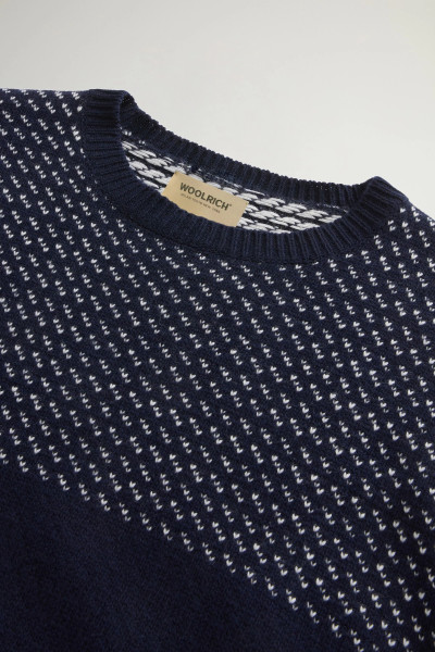 PULÓVER WOOLRICH BIRDEYE CREWNECK - Kép 6