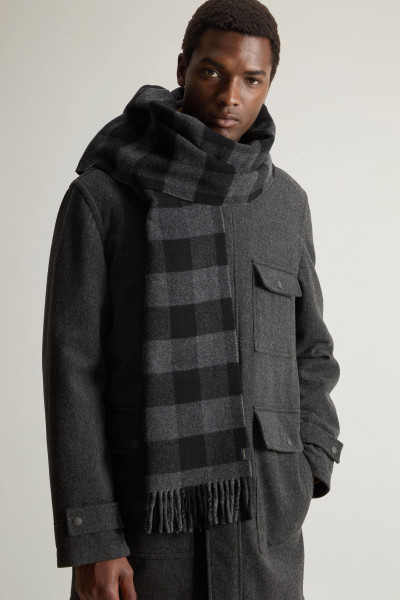 ŠÁL WOOLRICH WOOL BUFFALO CHECK SCARF - Fotografia č. 2