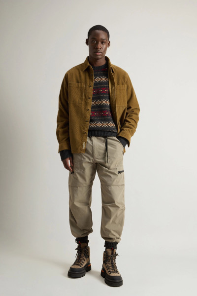 SVETR WOOLRICH MERINOS FAIRISLE CREWNECK - Fotografie č. 2