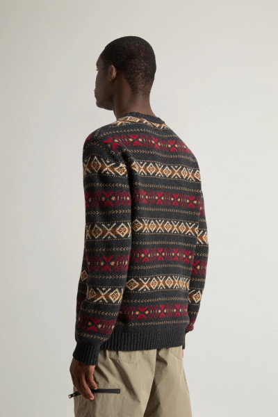 SVETR WOOLRICH MERINOS FAIRISLE CREWNECK - Fotografie č. 3
