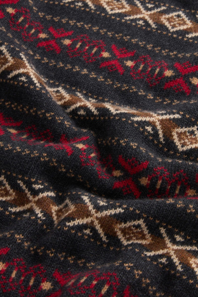 SVETR WOOLRICH MERINOS FAIRISLE CREWNECK - Fotografie č. 8