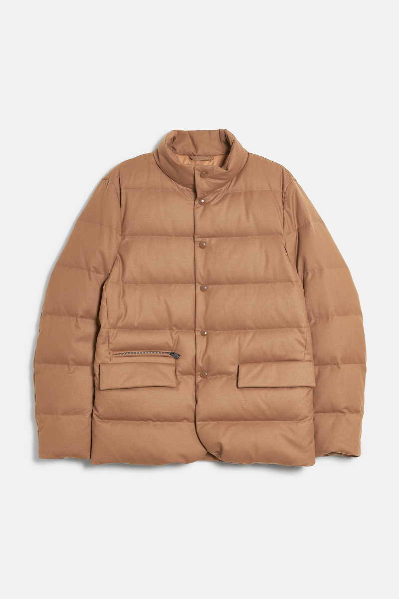 BUNDA WOOLRICH LUXE WOOL BLAZER CAMEL