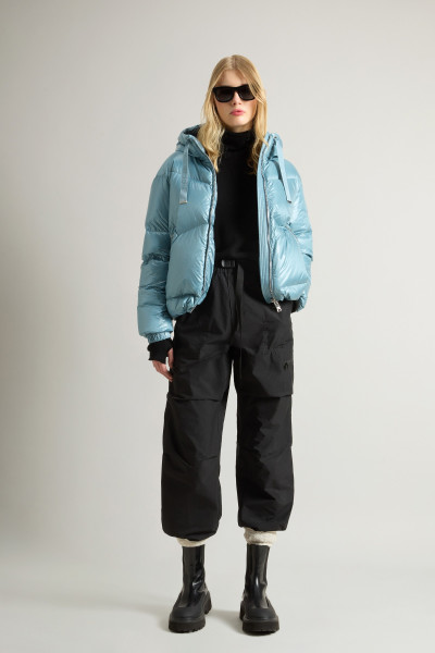 BUNDA WOOLRICH ALIQUIPPA SHORT PUFFER JACKET - Fotografie č. 2