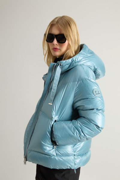 BUNDA WOOLRICH ALIQUIPPA SHORT PUFFER JACKET - Fotografie č. 4