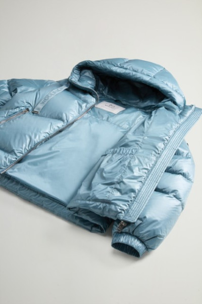 BUNDA WOOLRICH ALIQUIPPA SHORT PUFFER JACKET - Fotografie č. 9