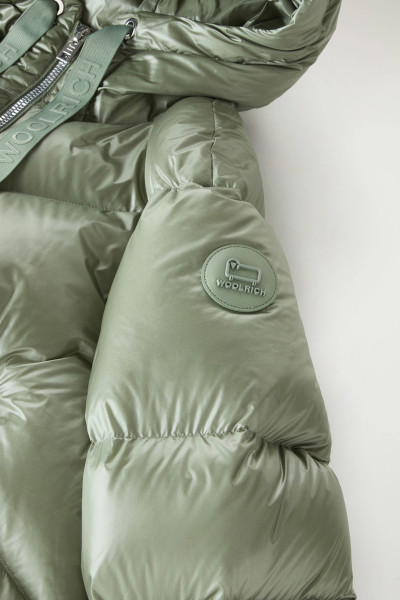 BUNDA WOOLRICH ALIQUIPPA SHORT PUFFER JACKET - Fotografie č. 7