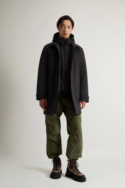 KABÁT WOOLRICH STRETCH 2IN1 CARCOAT - Kép 2