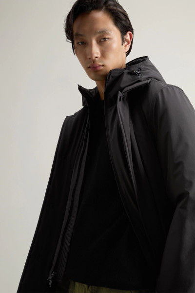 KABÁT WOOLRICH STRETCH 2IN1 CARCOAT - Kép 6