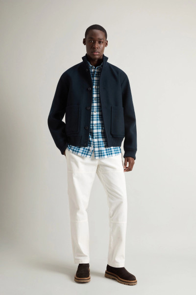 DZSEKI WOOLRICH MELTON WOOL BOMBER - Kép 2