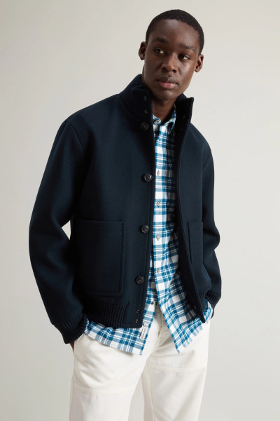 DZSEKI WOOLRICH MELTON WOOL BOMBER - Kép 4