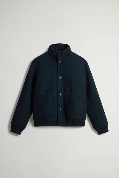 DZSEKI WOOLRICH MELTON WOOL BOMBER - Kép 5