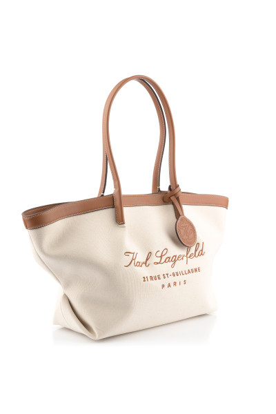 KABELKA KARL LAGERFELD HOTEL KARL MD TOTE CANVAS - Fotografie č. 2