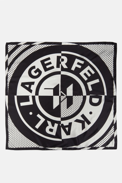 SÁL KARL LAGERFELD K/CIRCLE SILK SCARF - Kép 2