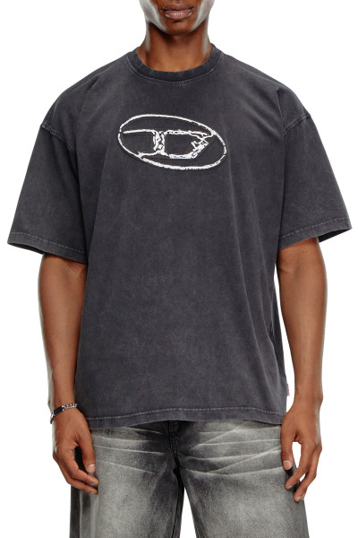 TRIČKO DIESEL T-BOXT-Q22 T-SHIRT - Fotografie č. 4