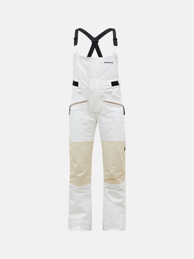 Levně Kalhoty peak performance w 2l stretch bib pants offwhite
