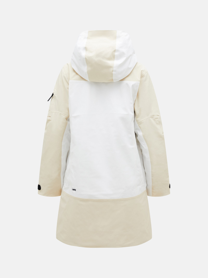 Kabát Peak Performance W 2L Stretch Parka Sand Fog