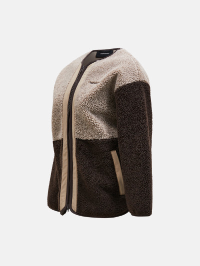 MIKINA PEAK PERFORMANCE W HEAVY PILE OVERSIZED CARDIGAN - Fotografie č. 2