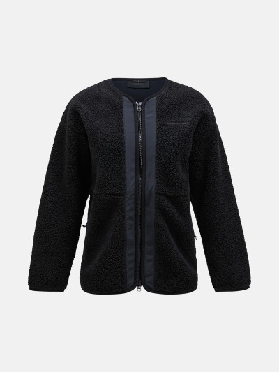 MIKINA PEAK PERFORMANCE W HEAVY PILE OVERSIZED CARDIGAN - Fotografie č. 1