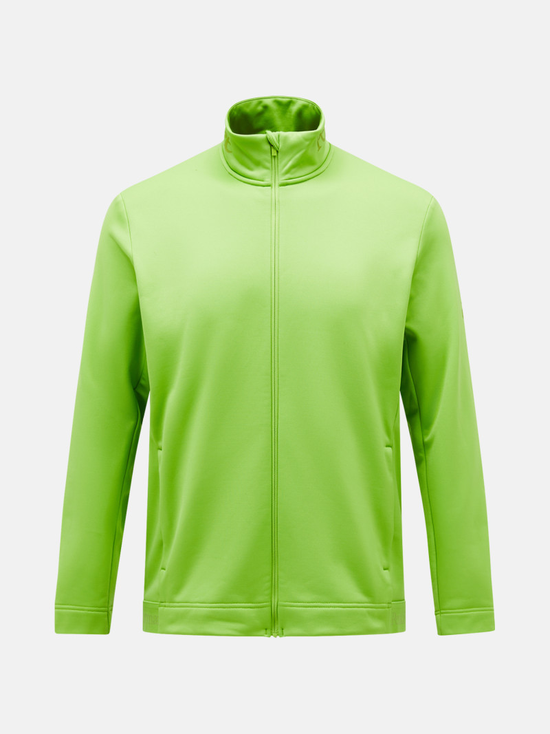 Mikina Peak Performance M Rider Tech Zip Jacket Stand Out Green