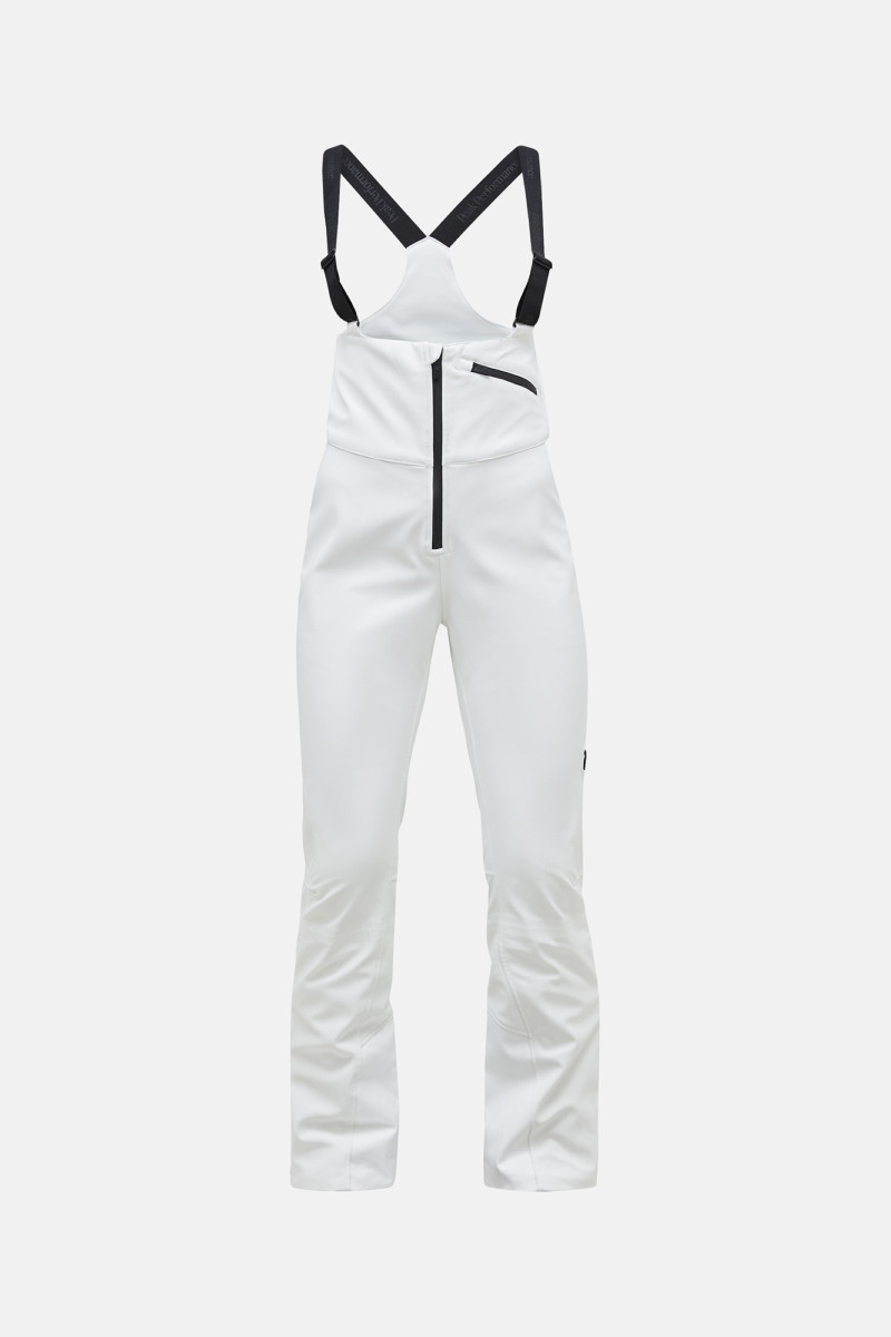 Kalhoty peak performance w stretch bib pants offwhite