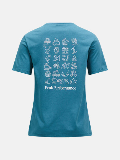 TRIČKO PEAK PERFORMANCE W EXPLORE GRAPHIC TEE - Fotografie č. 3
