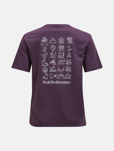 TRIČKO PEAK PERFORMANCE W EXPLORE GRAPHIC TEE - Fotografie č. 3