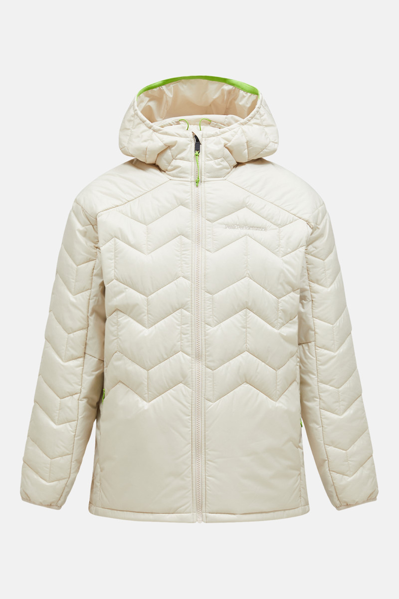 Levně Bunda peak performance m elevate liner hood sand fog