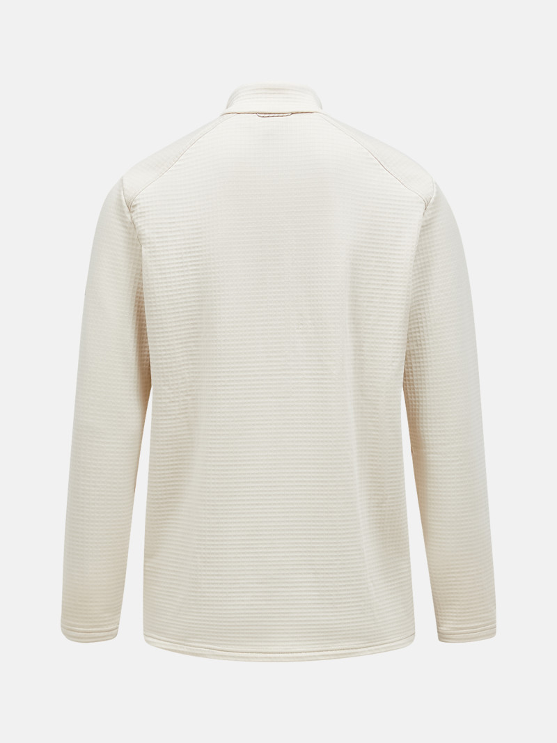 Mikina Peak Performance M Trail Polartec Half Zip Sand Fog