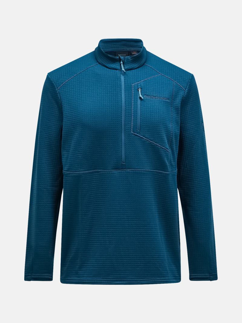 Mikina Peak Performance M Trail Polartec Half Zip Infinity Teel