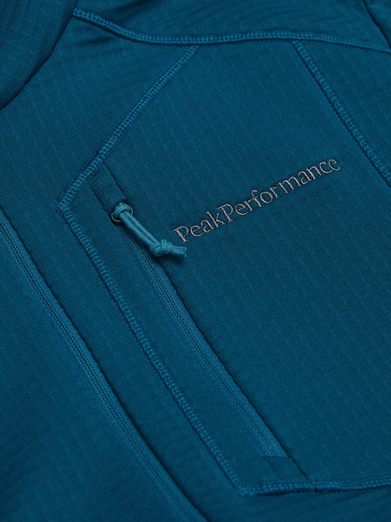 Mikina Peak Performance M Trail Polartec Half Zip Infinity Teel