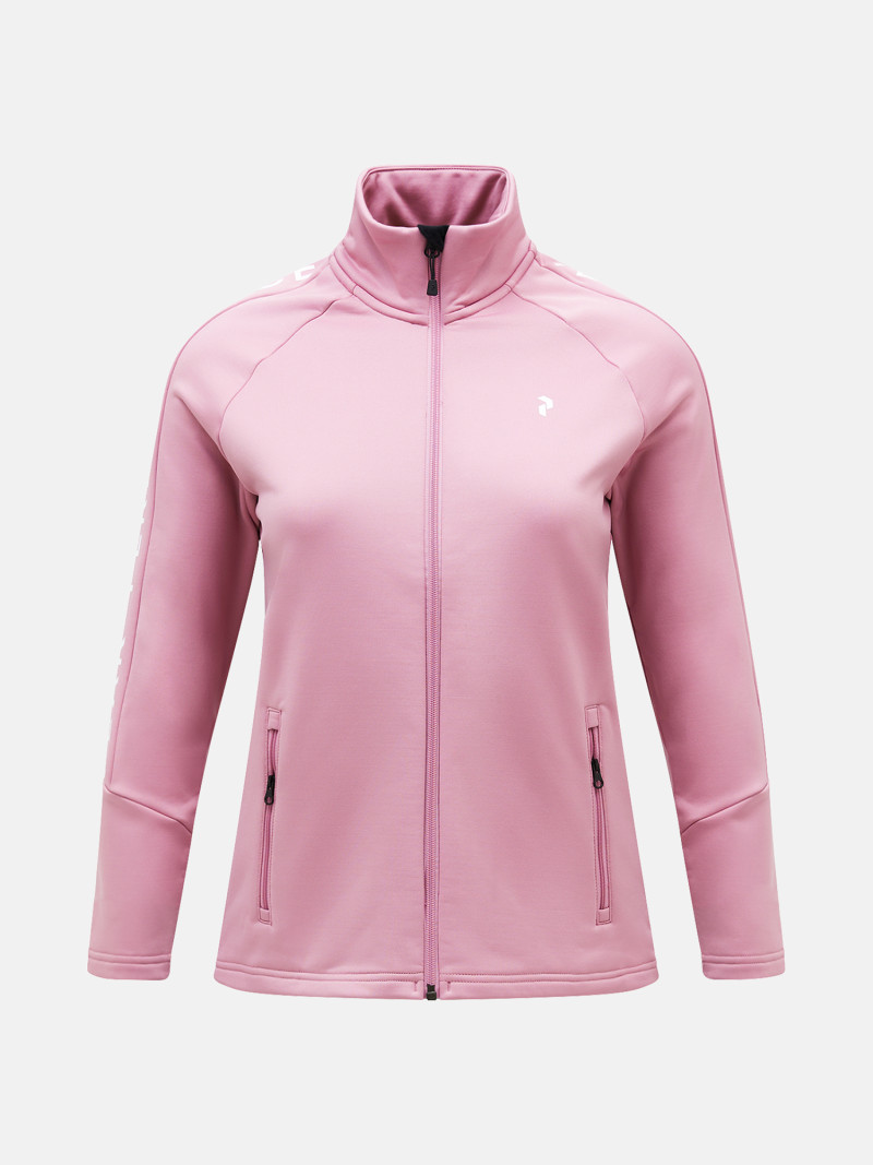Levně Mikina peak performance w rider zip jacket bitter root