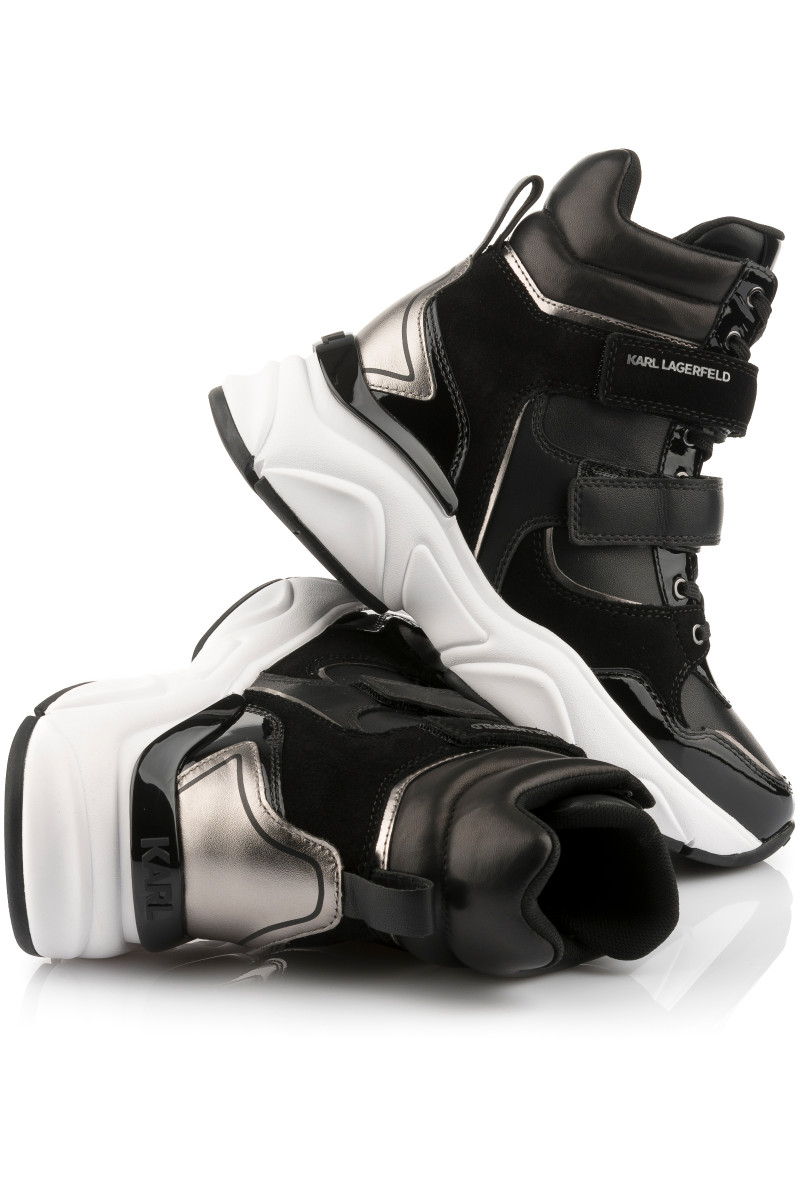 Sportcipő Karl Lagerfeld Komet Wedge Astral Strap Black Lthr & Textile2