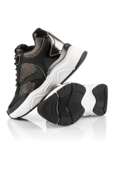 TENISKY KARL LAGERFELD KOMET WEDGE LO LACE MIX - Fotografia č. 4