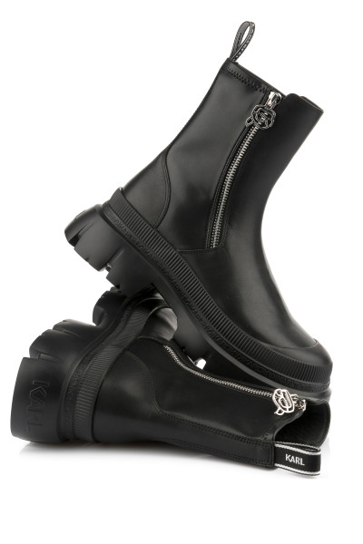 KOTNÍKOVÁ OBUV KARL LAGERFELD TREKKA MAX NFT ZIP STRETCH BOOT - Fotografie č. 1