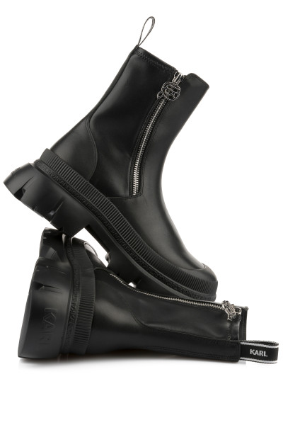 KOTNÍKOVÁ OBUV KARL LAGERFELD TREKKA MAX NFT ZIP STRETCH BOOT - Fotografie č. 3