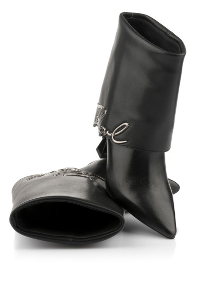 KOTNÍKOVÁ OBUV KARL LAGERFELD DEBUT II FOLD DOWN MIDI BOOT - Fotografie č. 2