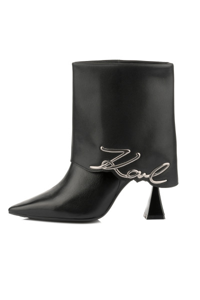 KOTNÍKOVÁ OBUV KARL LAGERFELD DEBUT II FOLD DOWN MIDI BOOT - Fotografie č. 5