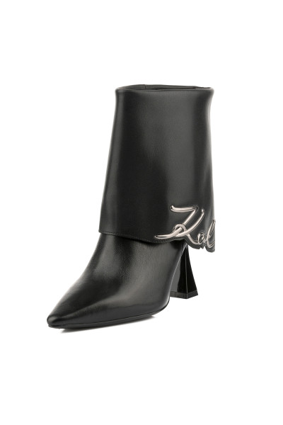 KOTNÍKOVÁ OBUV KARL LAGERFELD DEBUT II FOLD DOWN MIDI BOOT - Fotografie č. 6