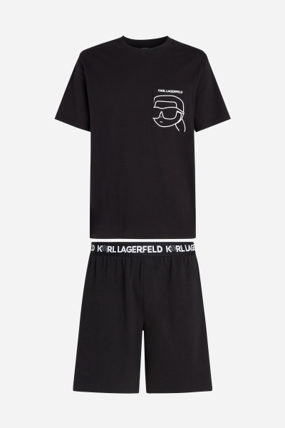 PYŽAMO KARL LAGERFELD IKONIK 2.0 PKT SHORT PJ SET - Fotografia č. 1
